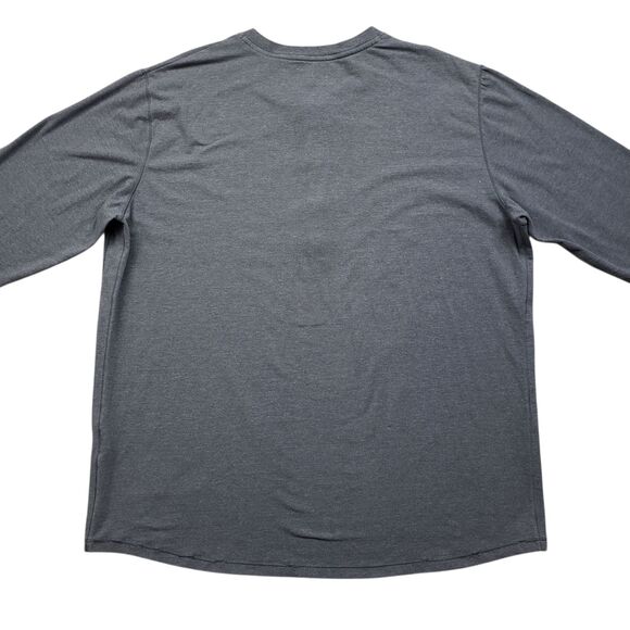 Under Armour Project Rock Henley Shirt Mens 2XL Gray 3/4 Sleeve Raglan - Picture 11 of 12